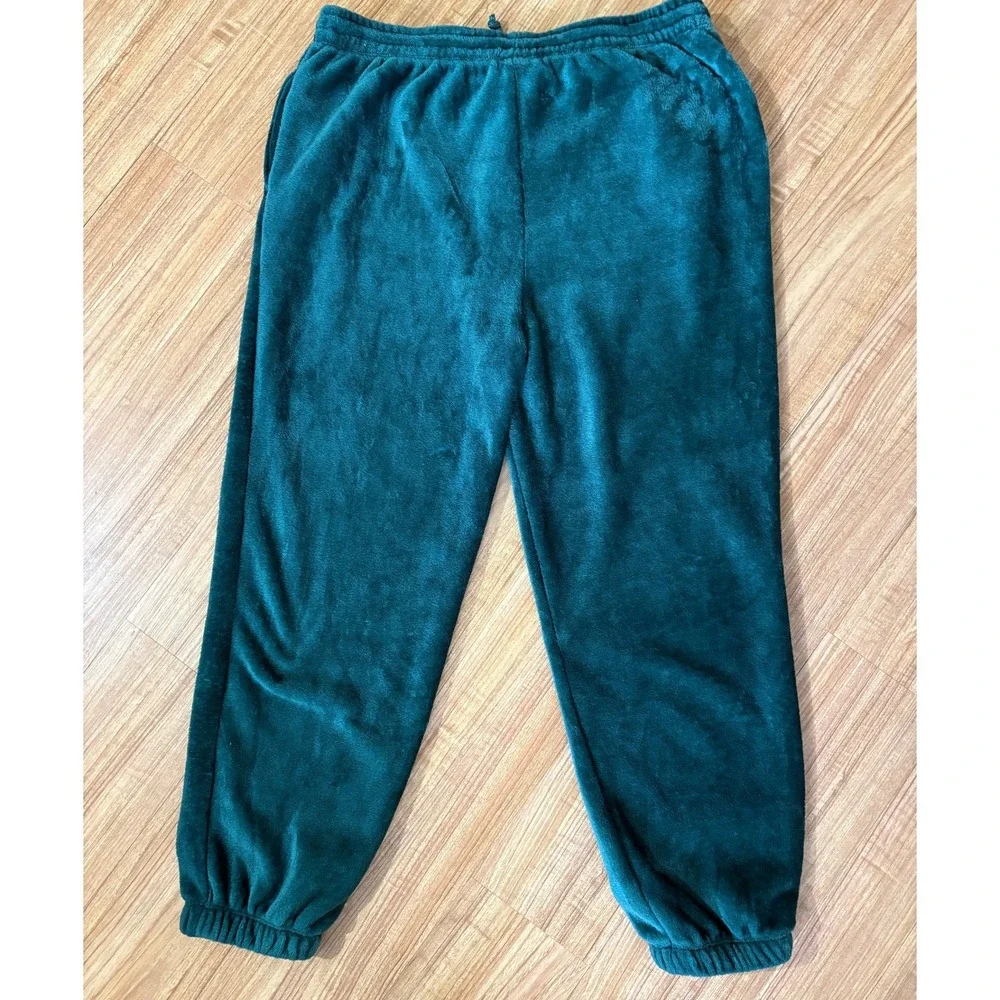 Disney Stitch Joggers Christmas Super‎ Soft Lounge Pants Green Holiday XXL - Picture 2 of 7